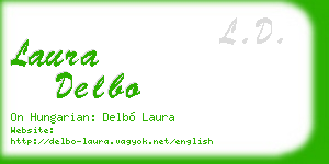 laura delbo business card
